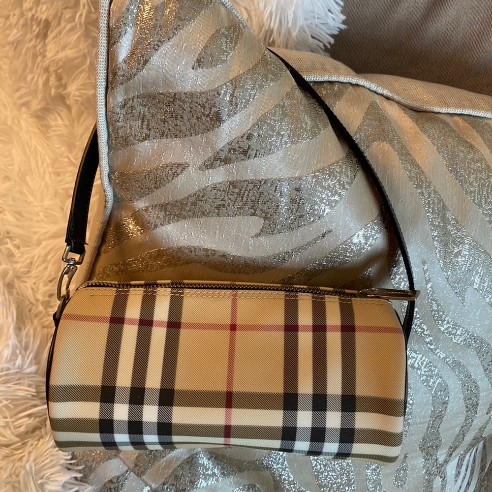 Burberry Nova Check Barrel Clutch (Mini) Gently used